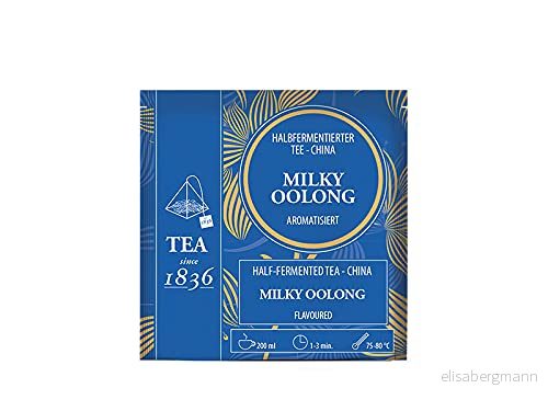2 x teemando® halvfermenterat te Kina Milky Oolong aromatiserad 50 pyramidpåsar i påse med 3 g = påsar 4060433025991