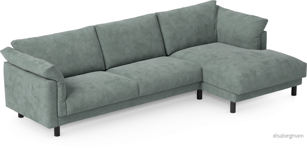 Cherrie 3-sits soffa med schäslong höger, fast klädsel JFbiI