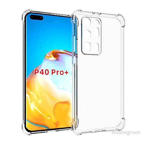 Skal kompatibelt med Huawei P40 Pro, transparent mjukt silikon mobiltelefonfodral stötsäkra skyddshörn, tunn flexibel TPU baksida, skyddsfodral, dammtätt reptåligt fodral, skydd klart 755549520655