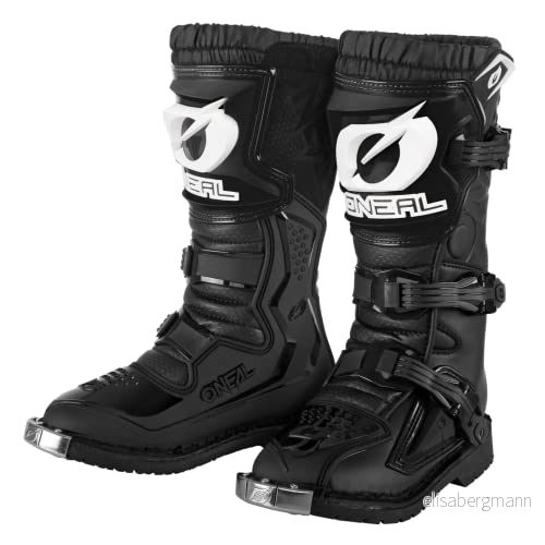 O'NEAL Motocross stövlar Barn Enduro-motorcykel Komfort tack vare luftnätets inre, fyra spännen, syntetmaterial av hög kvalitet Boots Rider Pro Youth Svart Storlek 4/36 4046068576558