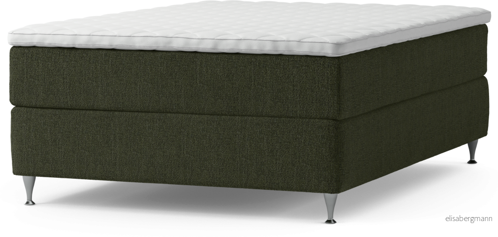 Delux Dream Kontinentalsäng, enkelsäng 140 cm med bäddmadrass och sängben WGhKx
