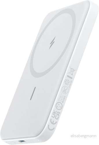 Anker 621 Magnetisk Power Bank (MagGo), 5.000mAh Trådlös Magsafe kompatibel Mobilbank med USB C Kabel för iPhone 17/16/15/14/13Serien 194644078591