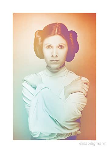 Star Wars Classic Icons Color Leia storlek: 50 x 70 cm komar, väggbild, affischer, konsttryck (utan ram) 4055065168222