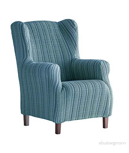 Martina Home fåtöljskydd, elastisk öronfåtölj 33 x 42 8 cm blå 8462002256250