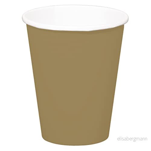 Folat Guldfärgade koppar 350 ml 8 stycken 8714572506281