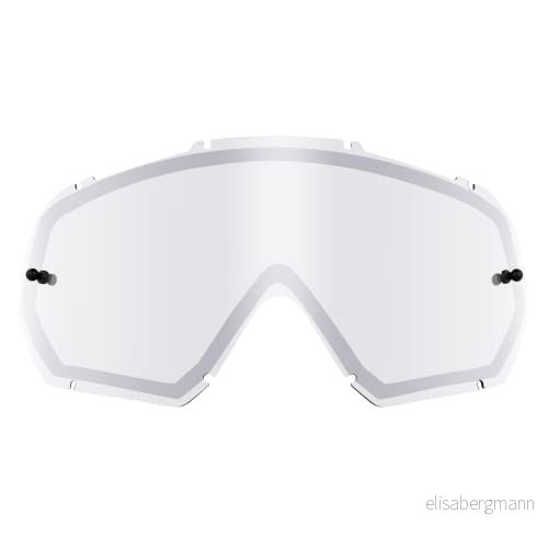 O'NEAL Motocrossglasögon reservdelar Motorcykel Enduro Dubbel lins för maximal ljusgenomsläpplighet, 1,2 mm tjock med 100% UV skydd B 30 Youth Spare Double Lens Silver Mirror 4046068514079