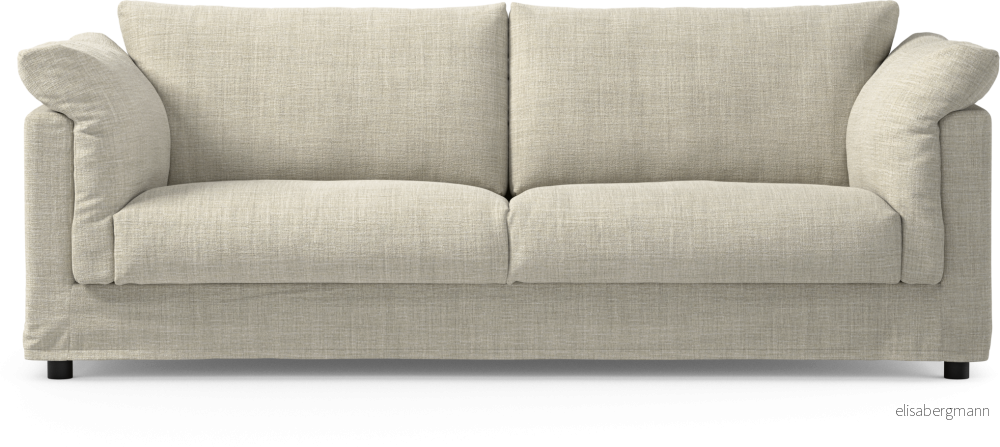 Cherrie 3-sits soffa med kappa inX71