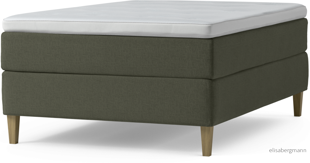 Delux Dream Kontinentalsäng, enkelsäng 140 cm med bäddmadrass och sängben oqkVc