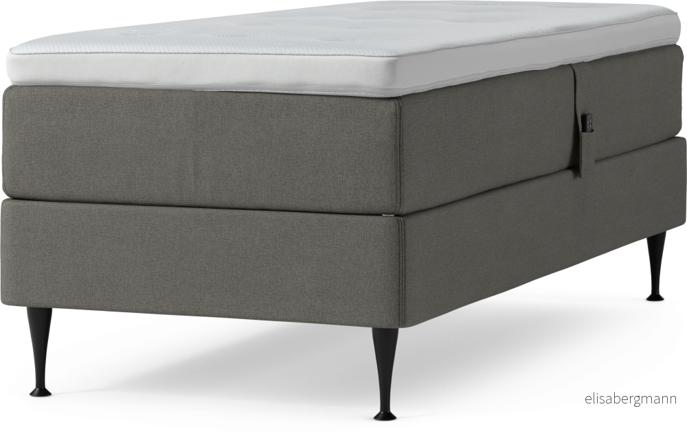 Delux Dream Ställbar säng, enkelsäng med bäddmadrass och sängben J65qv