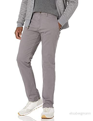 Amazon Essentials mäns Slim Fit Casual Stretch Chino Byxa, Mörkgrå, 32 B x 34 L 191770603352