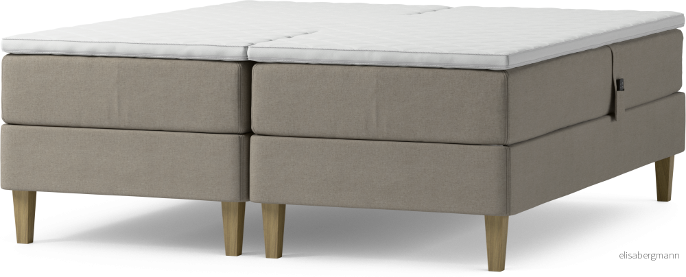 Delux Dream Ställbar säng, dubbelsäng med bäddmadrass och sängben 7X9Ch