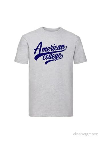 AMERICAN COLLEGE USA tröja med tryck varma kläder blandade herr och dam casual modell ACSCW7 Beige 8 år, färg, XXL 3666052661049