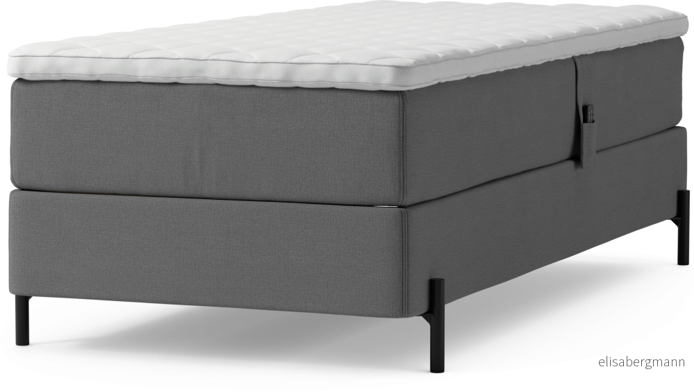 Delux Dream Ställbar säng, enkelsäng med bäddmadrass och sängben zz5Mx