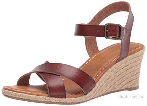 Amazon Essentials Espadrille kil sandal för kvinnor, Brun, 5 US 840174905059
