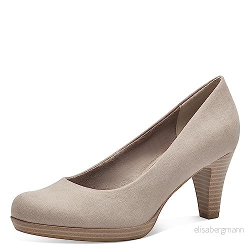 MARCO TOZZI Dampumps eleganta runda, toupe, 39 EU 4064231010135