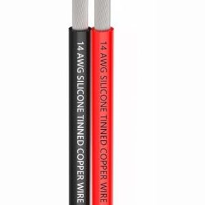 14 AWG silikon elektrisk tråd 6 meter [svart 3 m röd m] 2 ledare parallell trådledning mjuk och flexibel 2,1 mm² krok upp syrefria strängar förtennad koppartråd TUOFENG 607994214651