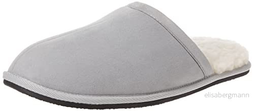 Amazon Essentials mysig toffel för män, grå mikrosuede, 7 196433593346