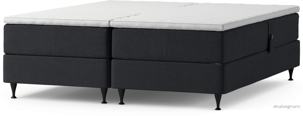Delux Dream Ställbar säng, dubbelsäng med bäddmadrass och sängben Mt1tB