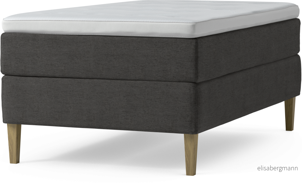 Delux Dream Kontinentalsäng, enkelsäng 120 cm med bäddmadrass och sängben TICW7